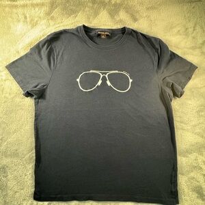 Michael Kors Blue T-Shirt with White Graphic